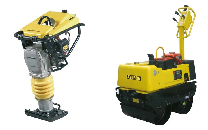 Imágenes de pisones vibrantes y rodillo bwr 650 del catálogo Ayerbe